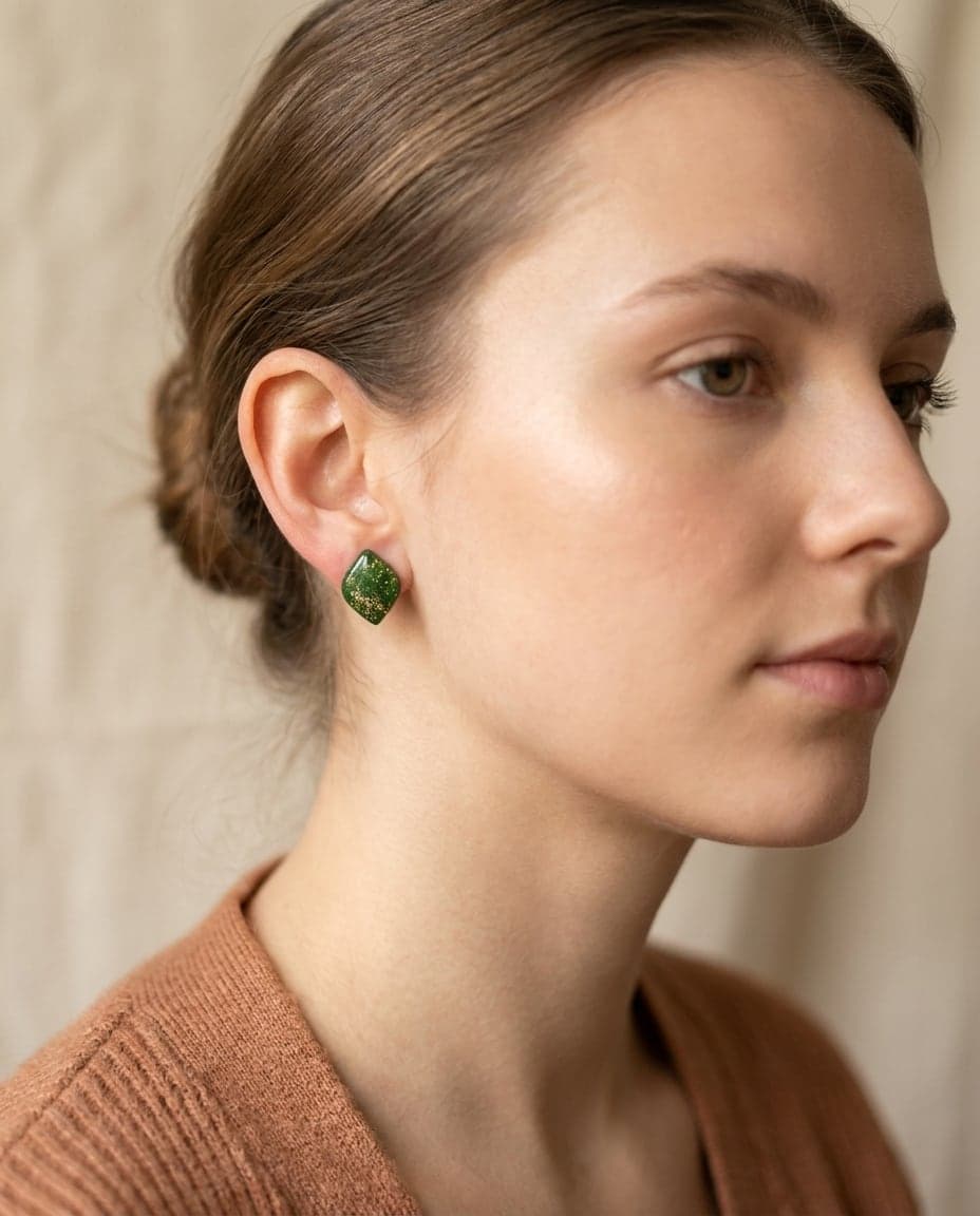 Jade studs – sfeerbeeld A